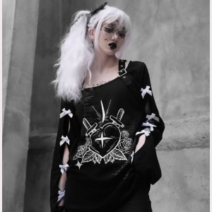 Gothic Printed Sweater by Blood Supply (BSY69)